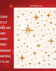 Large Star Stencil for Painting (12X16 Inch) - Twinkle Star Wall Stencil for Painting Large Pattern on Wood, Canvas, Tile, Fabric and Furniture – Reusable and Easy to Use Paint Stencils for Home Décor