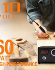 Wood Burning Kit, Wood Burning Tool, Adjustable Temperature Pyrography Pen Kit, Professional Wood Burner Tool Kit for Adults and Beginners Christmas Gift, Single Pen, Use Voltage 110V