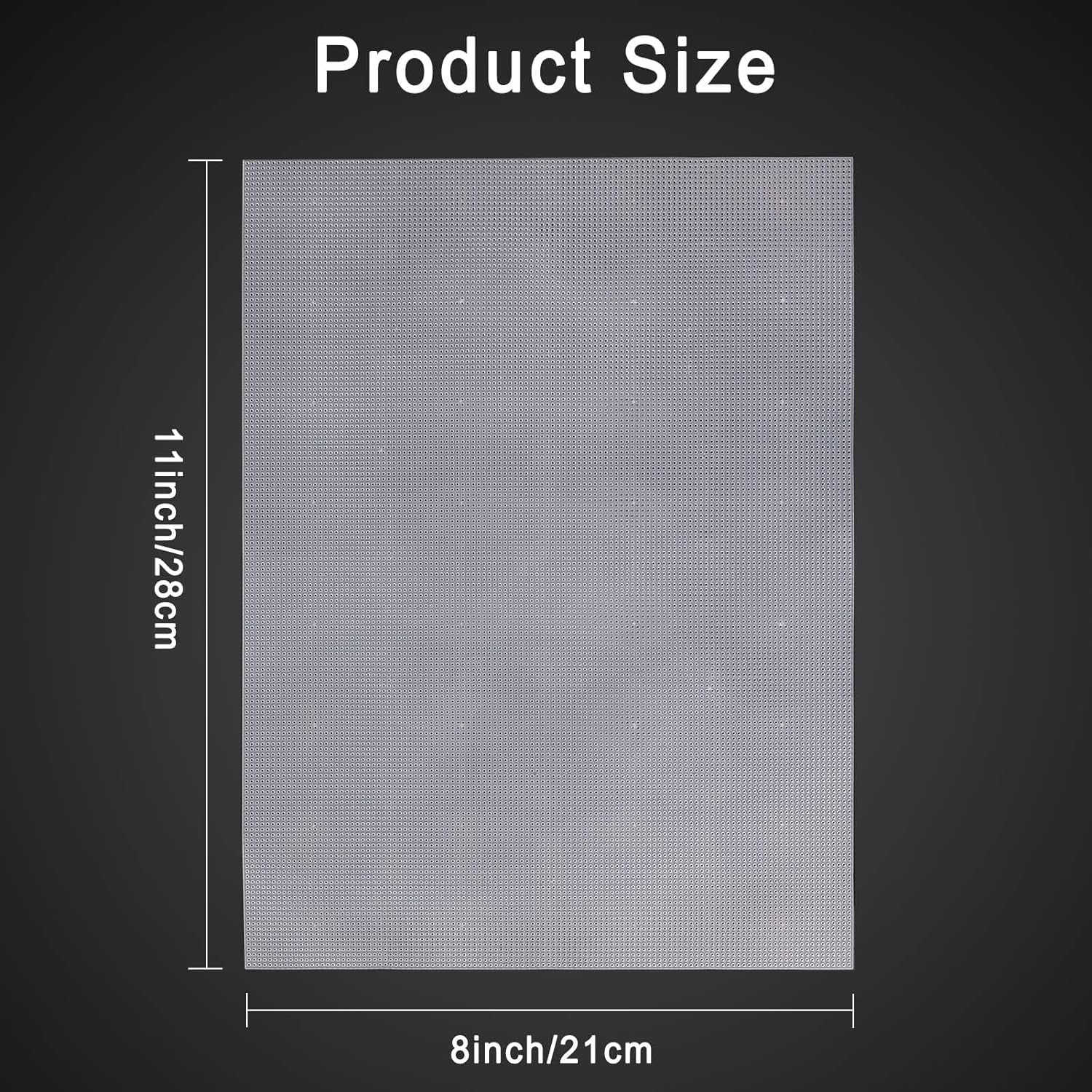 4 Pieces 14 Count Plastic Mesh Canvas 14 CT Plastic Aida for Cross Stitch, Making Jewelry Organizer and 3D Models (8 X 11 Inch)