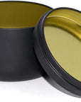 8Oz Candle Tins 24 Pieces,Candle Jars Candle Containers with Lids, 8 Oz, for Candles Making, Arts & Crafts, Storage, and Gifts (Black 12Pcs+Gold 12PCS)