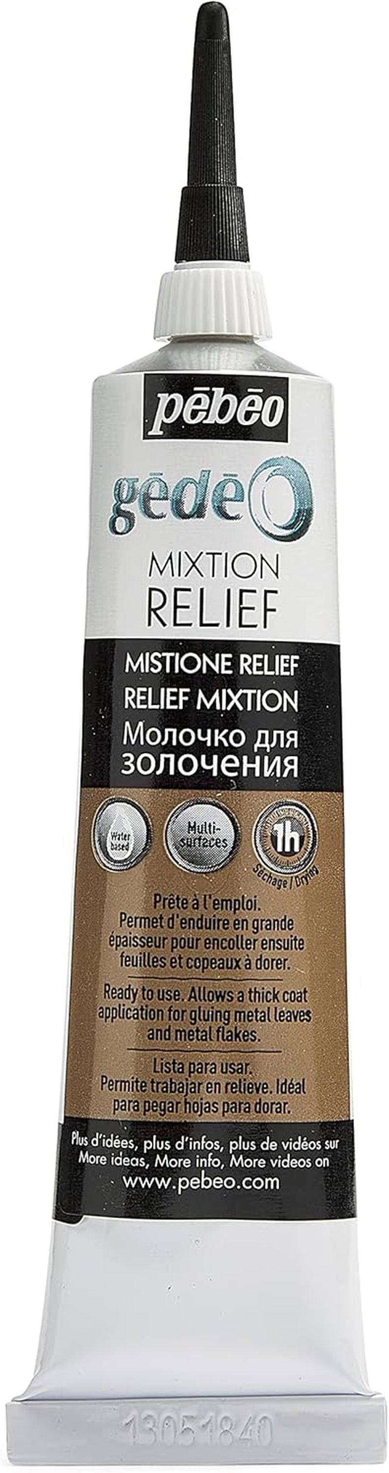 Gedeo Mixtion Relief Gilding Paste, 37 Ml Tube, Transparent