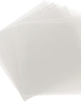 50 Pack 12X12 .007 Clear Craft Plastic Sheets Compatible with Cricut, Stencils, Cards, Journals, Crafts, 3D Embellishments, Acetate Sheets for Crafts, Plastic Sheet .007"
