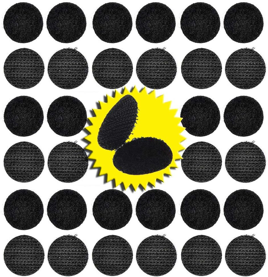 256Pcs Heavy Duty Hook and Loop Dot Pre-Cut 1 Inch in Diameter Self Adhesive Sticky Dot Fastening Mounting Double Sided Tape for Education Classroom Children'S Activities DIY Lover (White)