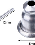 100 Pieces Stainless Steel Bullet Clutch Earrings Safety Backs and Blank Earring Pin Studs Findings Posts (Silver)