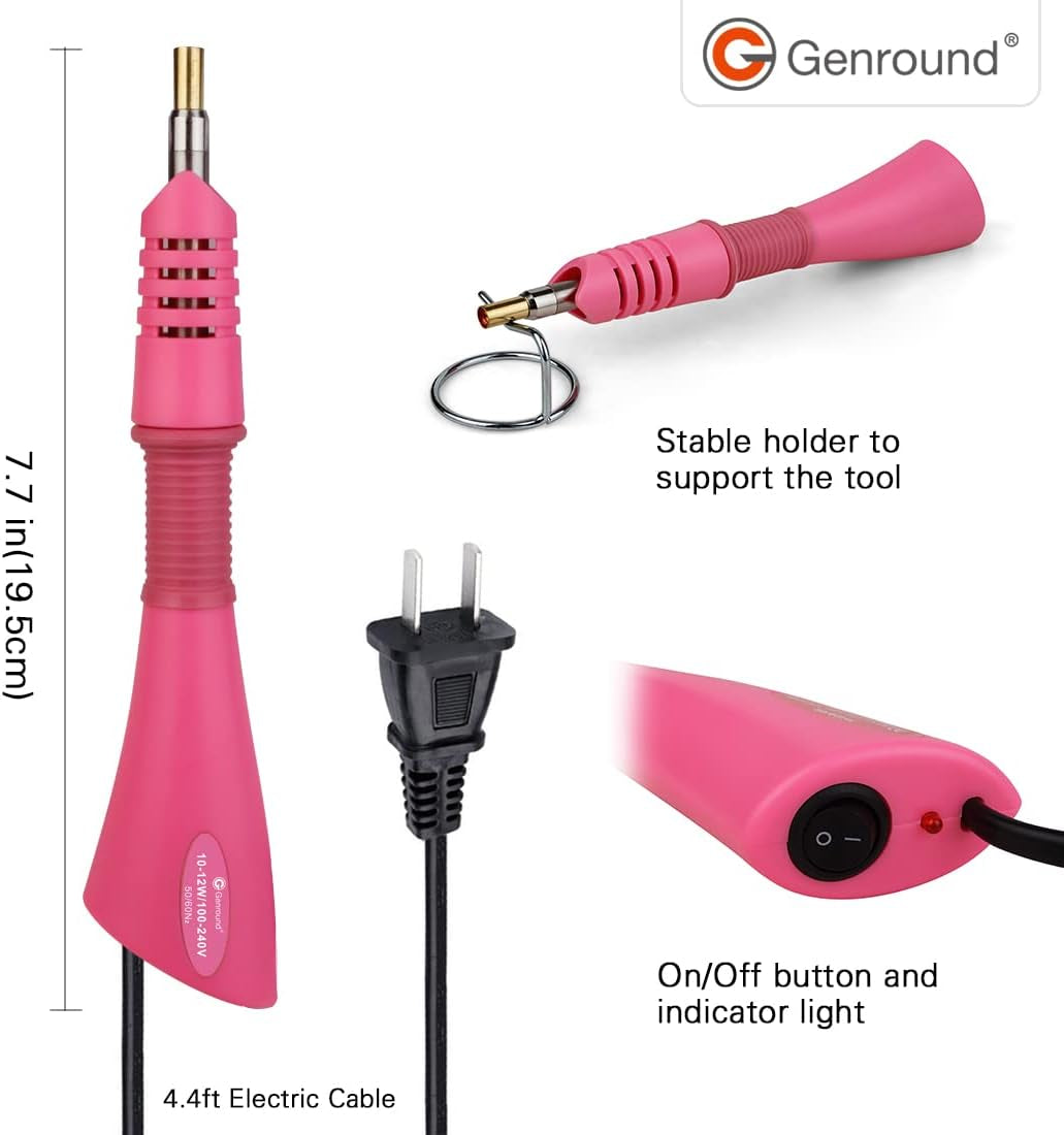 Hotfix Applicator,  Hotfix Rhinestones Applicator Bedazzler Kit with Rhinestones Wand Setter Tool and Mixed Color Rhinestone, Rhinestone Picker, Hotfix Tips, Tweezer and Brush