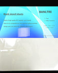 12 Sheets 7.5 Mil Mylar Sheet 12 X 12 Inch Milky Translucent PET Blank Stencil Making Sheet for Cricut, Silhouette, Cut Tool Template Material (7.5 Mil)