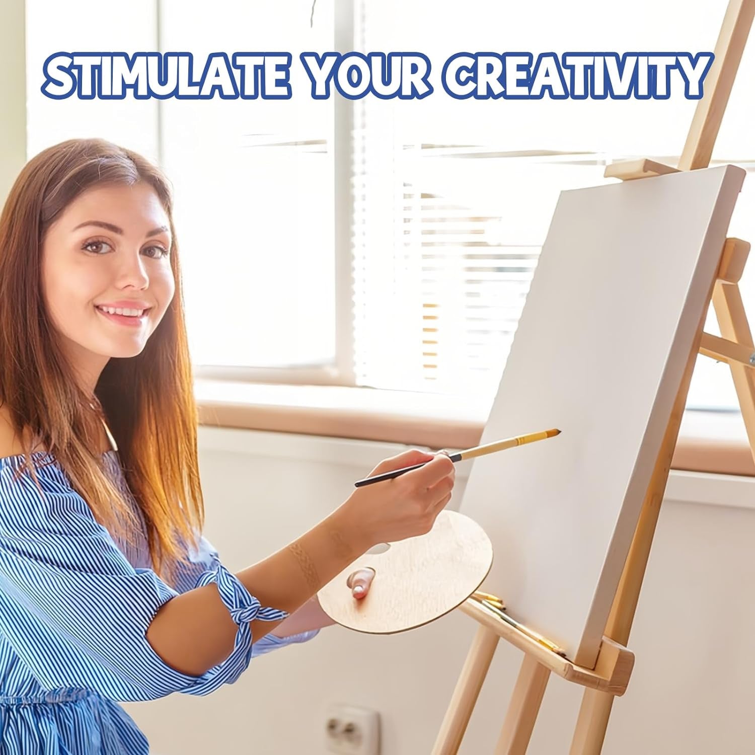 Stretched Canvas for Painting 11X14 Inch, 8 Pack Blank Canvas -5/8 in Profile Primed Cotton White Canvases for Painting for Oil & Acrylic Paint