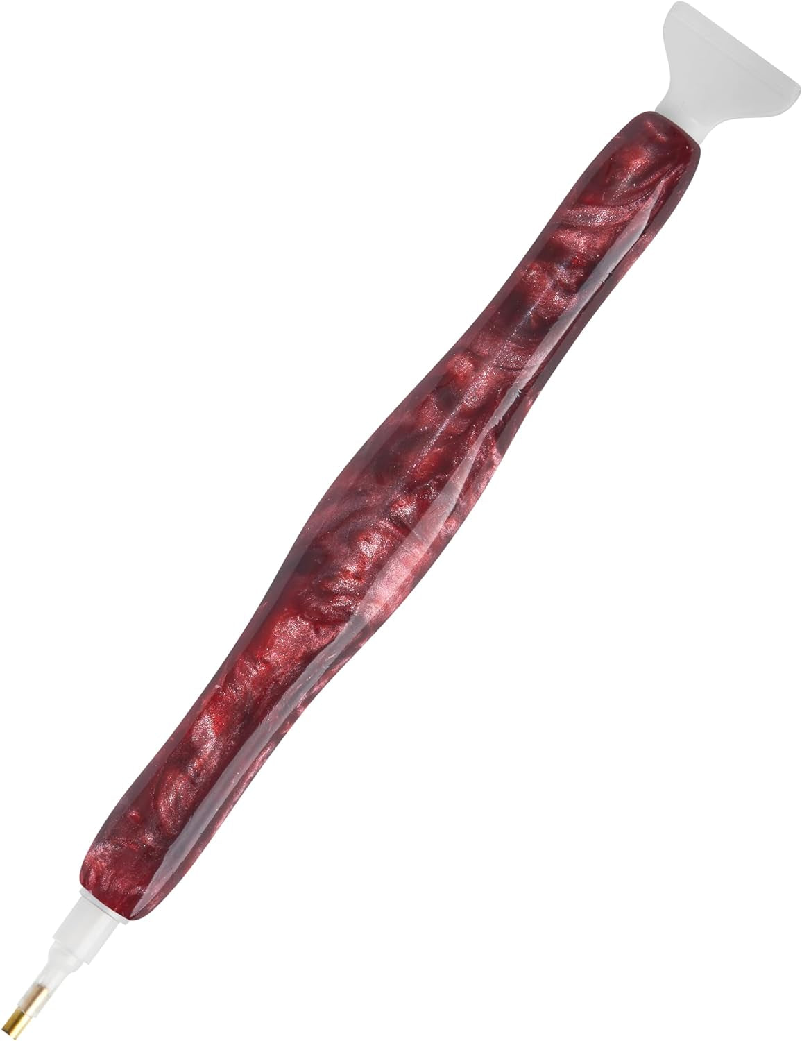 Premium Drill Pen, Comfortable Diamond Painting Pen, Diamond Art Accessories and Tools, 2 Pack, Frosted Red Velvet & Blue Licorice Swirl