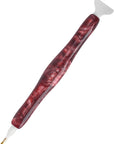 Premium Drill Pen, Comfortable Diamond Painting Pen, Diamond Art Accessories and Tools, 2 Pack, Frosted Red Velvet & Blue Licorice Swirl