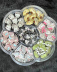 35PCS Mini Pendant Charms Colorful Cartoon Resin Charms Jewelry Making DIY Pendant Ornament Cute Kitty Shape Charms for DIY Craft Bracelet Necklace Earrings
