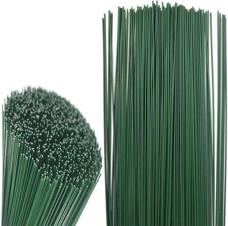 200 Pcs 16 Inch 22 Gauge Dark Green Floral Stem Wire,Flower Making Accessory Perfect for DIY Bouquet Stem Wrapping and Crafts