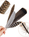 12Pcs Natural Pheasant Feathers 10-30Cm 4 Style Feathers Mixed Feathers for DIY Craft Wedding Home Party Decorations