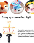 900 Pieces 6-16MM Black Plastic Safety Eyes with Washers for Crochet Animal Crafts Doll Making Supplier Bulk (6 Sizes)