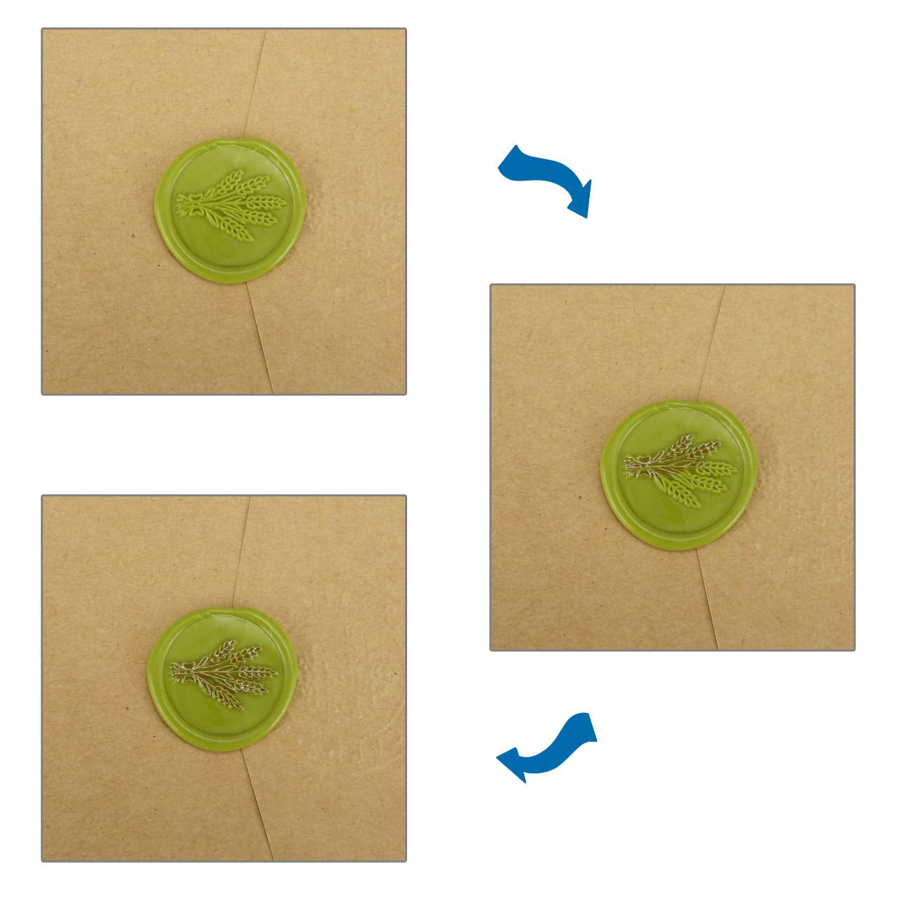 Wax Seal Pen Kit,  4 Pieces Metallic Pen for Decorating Sealing Stamp Wedding Invation Seals