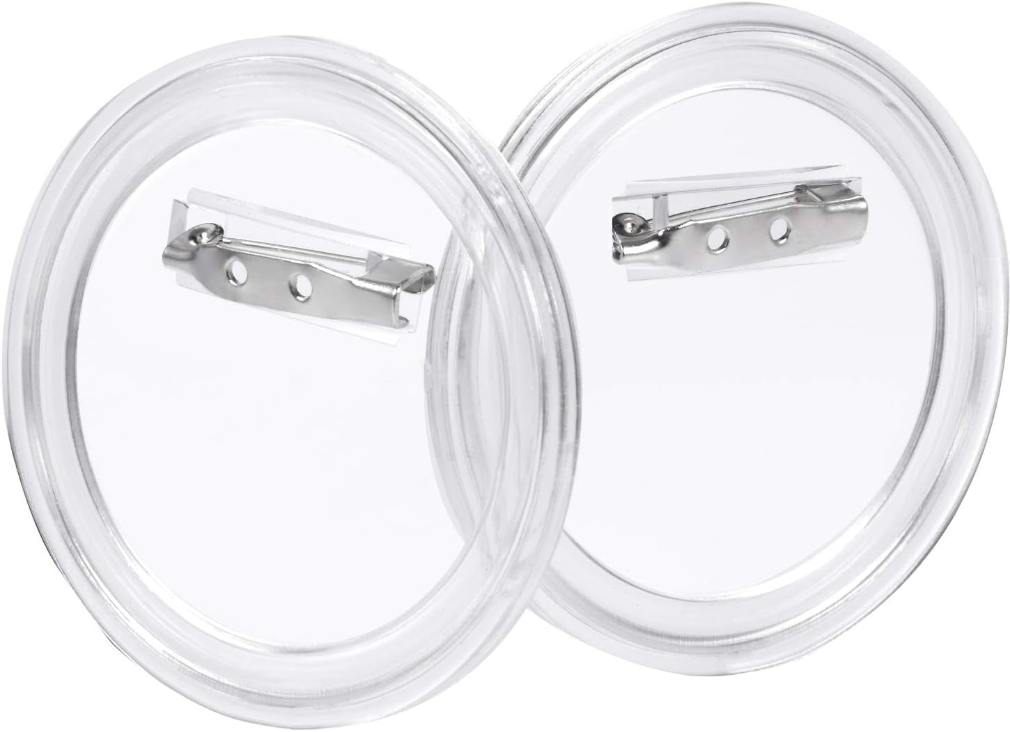 25 Sets 1.5 Inch Design a Button Clear Acrylic Button Badges Kit with Pins for DIY Crafts and Craft Activities (1.5 Inch)