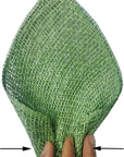 4 Rolls Poly Burlap Deco Mesh 10 Inches Kit for DIY Front Door Sunflower Wreath Zip Ties Chenille Stems Included (Yellow-Green-Burlap)