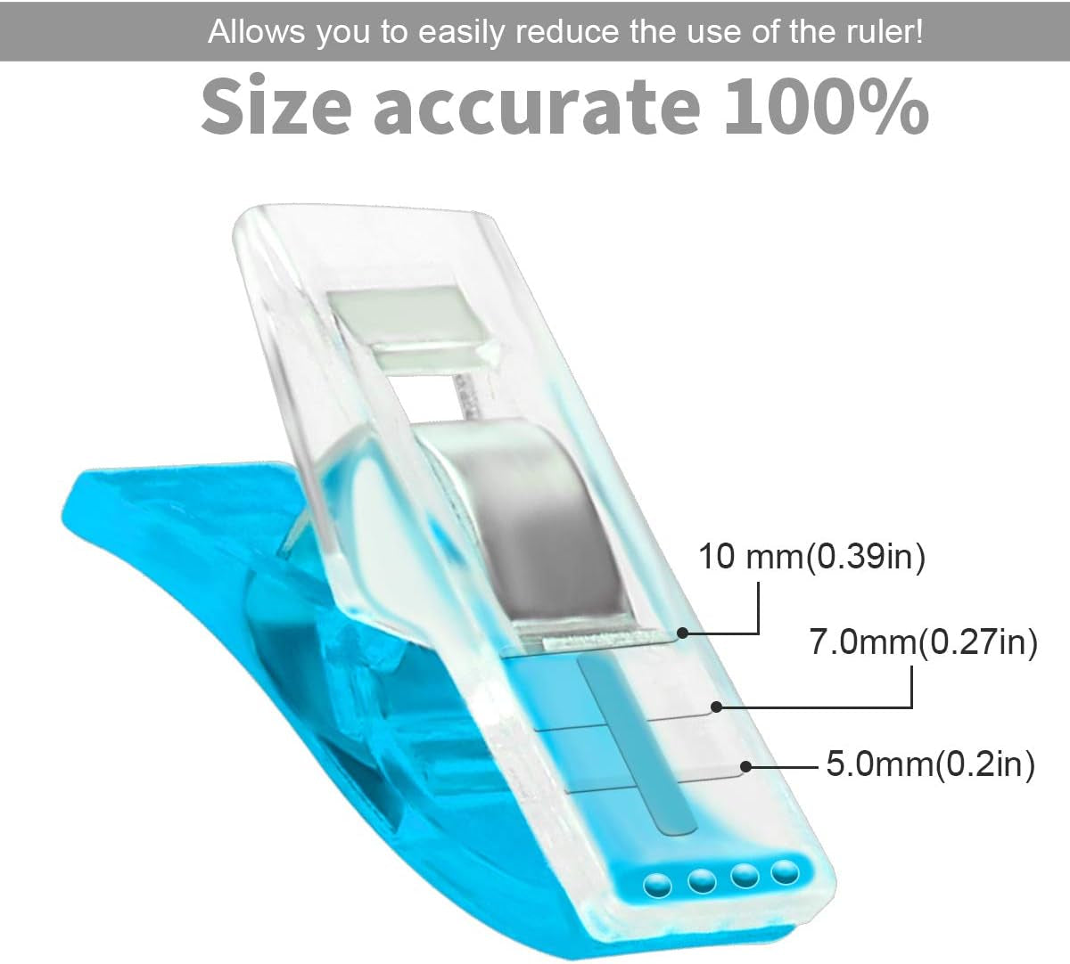 100 Pcs Premium Sewing Clips Multipurpose Sewing Accessories Quilting Supplies Crafting Tools, Assorted 9 Bright Colors