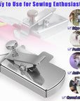 Upgraded Magnetic Seam Guide for Sewing Machine, Magnetic Sewing Guide with Clip, Hemmer Guide, Multifunctional Hem Guide, Universal Sewing Machine Attachments, Sewing Supplies Accessories