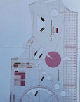 1:1 Fashion Design Ruler for Women Blouse Cloth Design School Student Teching Apparel Drawing Templete Garment Prototype Sewing Ruler Model 160/84A