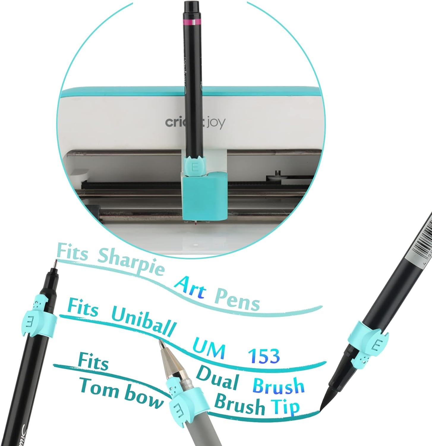 Pen Adapters for Cricut Joy and Joy Xtra, 8 Pack Pen Holders Accessories Tools Compatible with (Sharpie/Pilot/Bic/Um153/Cricut) Pens