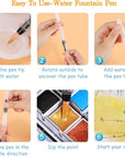 Watercolor Paint Set 50 Vivid Colors, Travel Watercolor Kits with Palette, Brush, Sponge, Ideal for Adults, Kids, Hobbyists, Paingting Lovers, Art Supplies