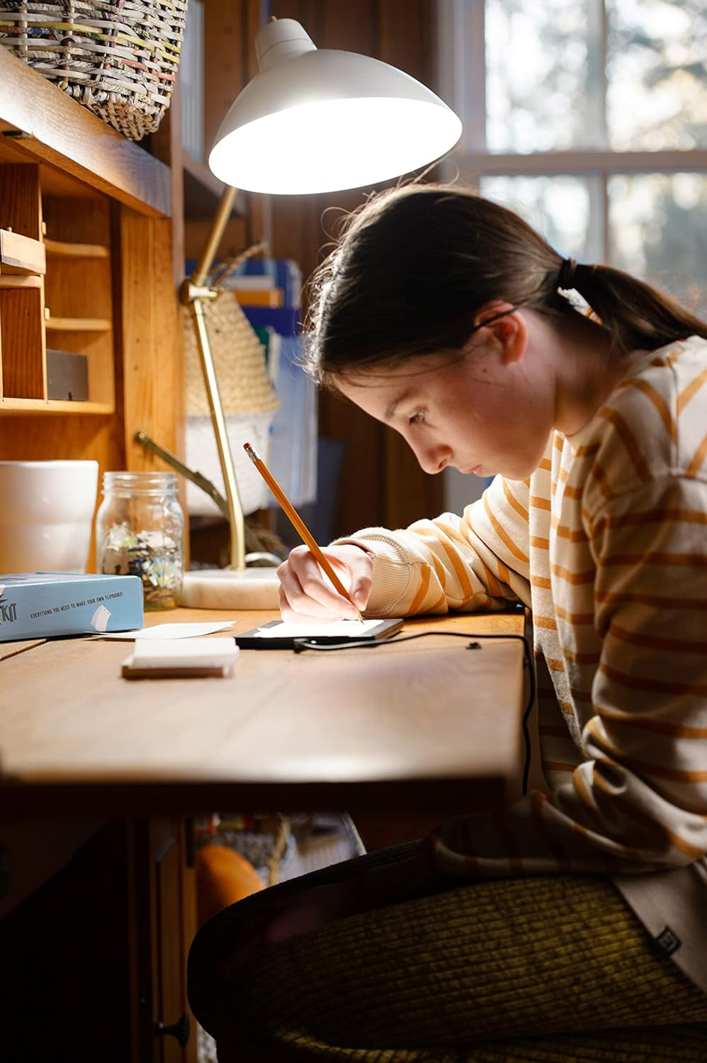 Official 'S Flipbook Starter Kit for Kids & Adults with LED Light Pad for Drawing & Tracing Animation, Premium Pre-Drilled Flip Book Paper, Removable Binding Screws