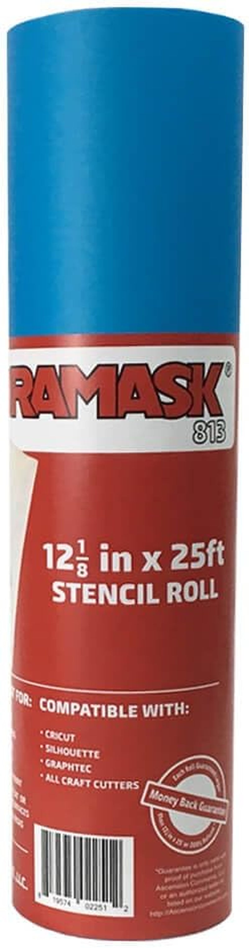 813 Stencil Film 12.125 Inches X 25 Foot Roll for Cricut, Silhouette, Cameo, Craft Cutters