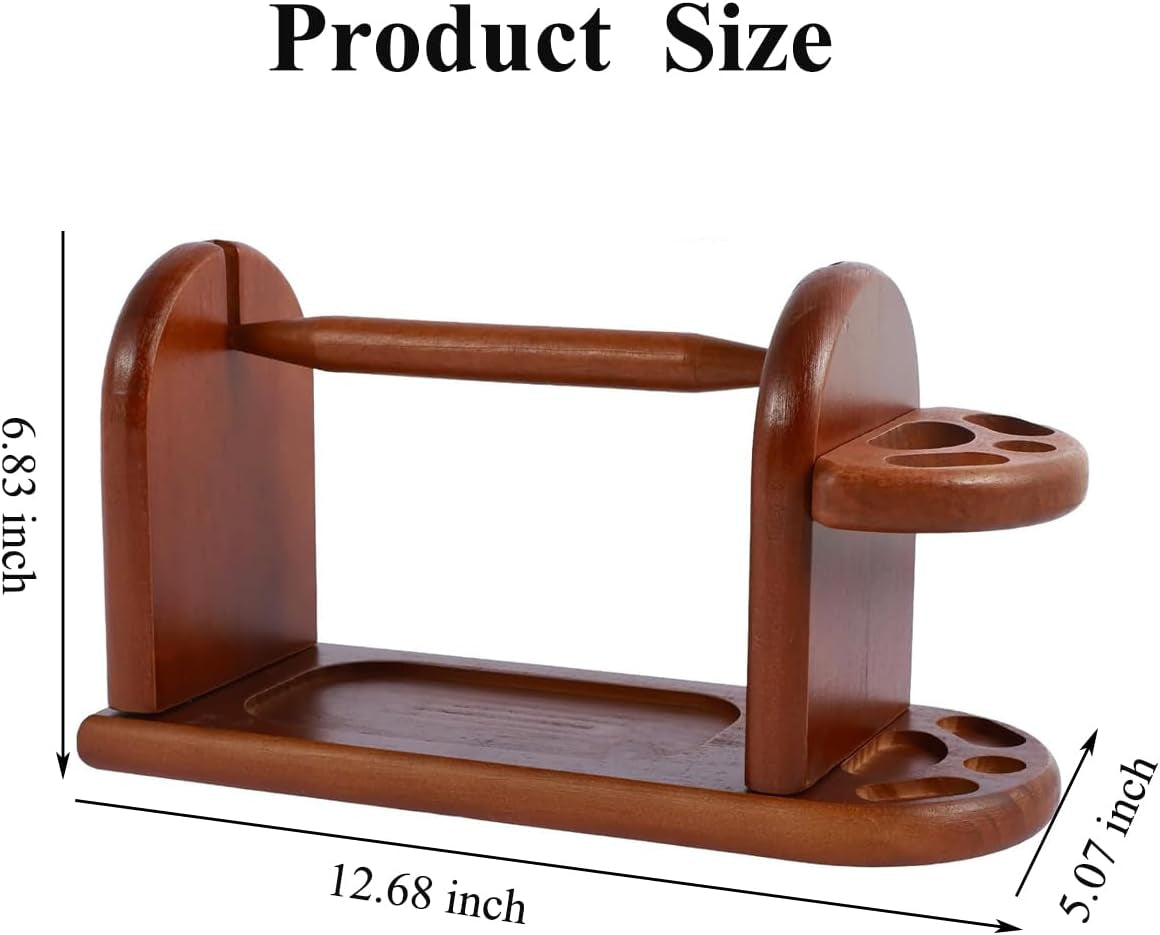 Wooden Yarn Holder for Knitting Crochet, Yarn Rack Stand with Slots, Portable Yarn Holder, Stable Yarn Ball Dispenser, Wool Fixing Bracket, Knitting Gifts