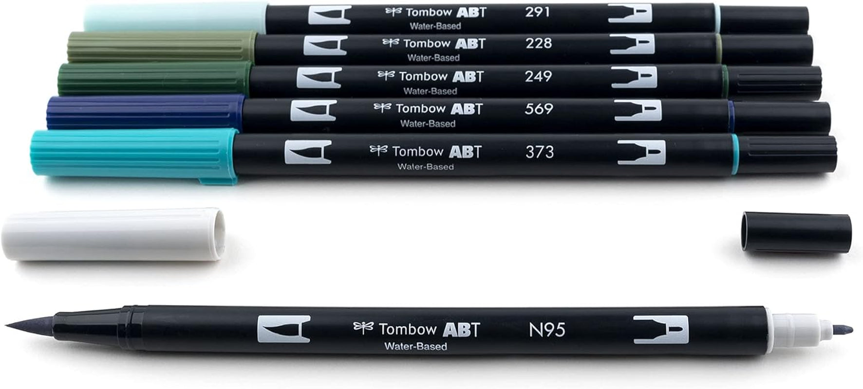 56227 Dual Brush Pen Art Markers, Wonderland, 6-Pack. Blendable, Brush and Fine Tip Markers, Portrait, 1 Count (Pack of 6)