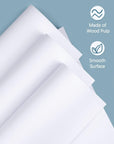 White Cardstock Paper 8.5 X 11, 120 Sheets 250G Premium White Card Stock Printer Paper, Heavy Construction Paper for Card Making, Scrapbooking, Craft