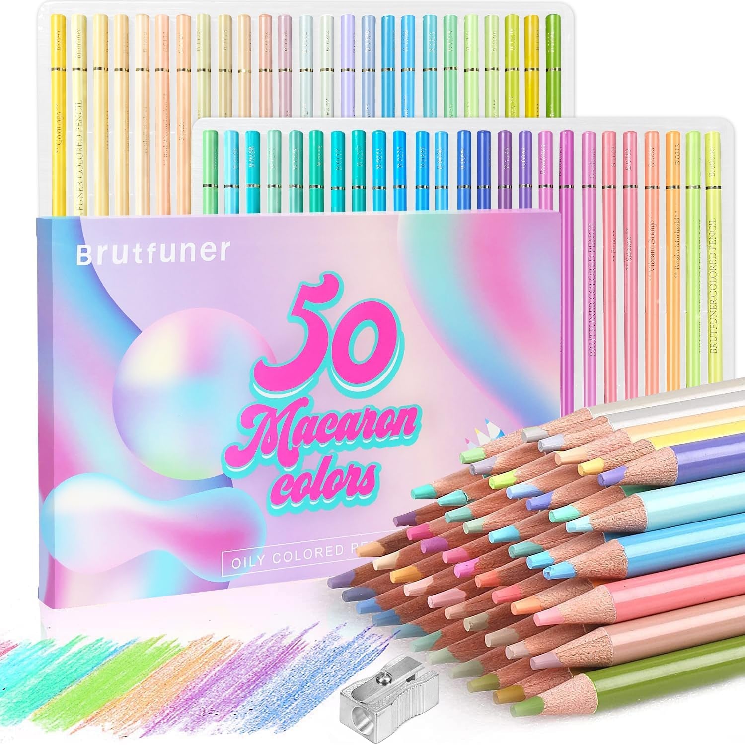 72 Macaron Pastel Colored Pencils Set Soft Core Macaron Colors for Adults Coloring Books Kids Beginners Blending Shading Sketching
