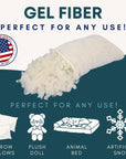 Polyester Fiber Fill (4 Pounds), Couch Cushion Filling, Stuffing for Stuffed Animals & Toys, High Resilience Fill Fiber, Oeko-Tex Certified Fiber Fill