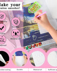 300 Pieces Diamond Painting Release Paper 15 X 15Cm and 15 X 10Cm Non-Stick Silicone Release Paper Double-Sided 5D Diamond Painting Accessories Cover Replacement Paper