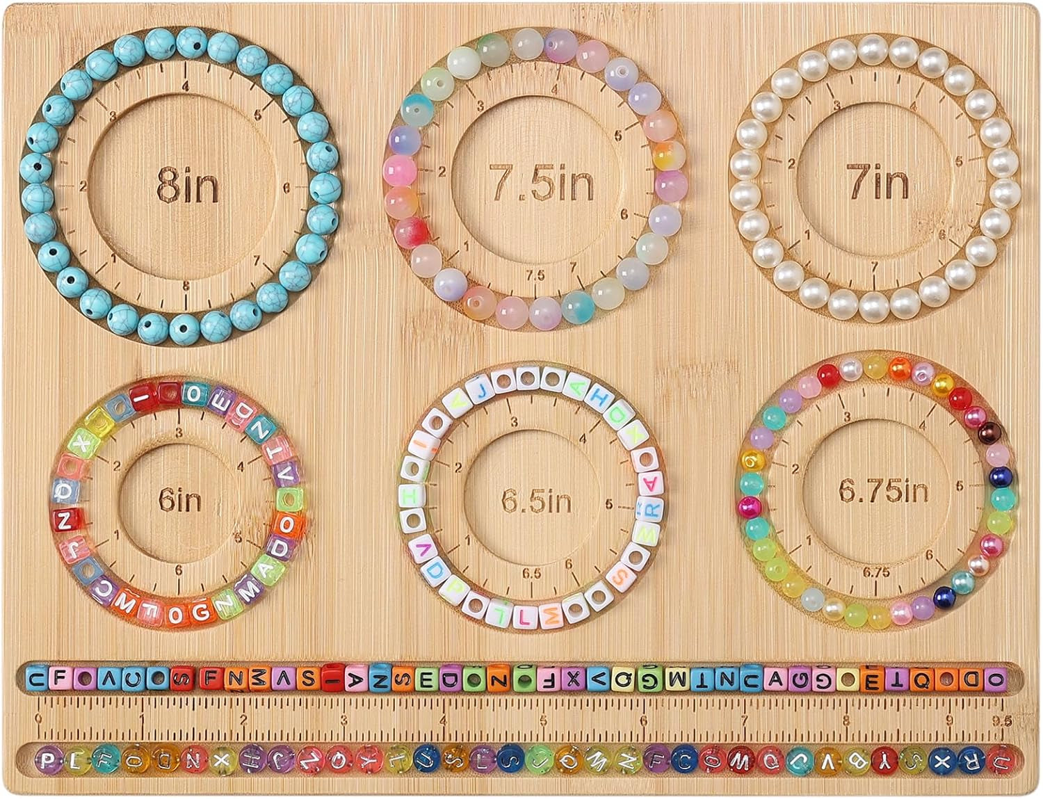 Bead Board for Jewelry Making, Bamboo Beading Board for Jewelry Bracelet Making, Bracelet Bead Board, Bracelet Bead Board for Bracelet, Jewelry Making, DIY