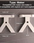 Stand Legs Compatible with Maker 3 and Maker, Machine Organization and Storage, Maker 3 Accessories Organizer, save Space for Craft Desk, Room, Shelf and Table