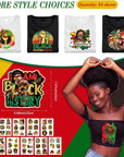 54 Pcs Juneteenth Iron on Transfer Black History Month Heat Vinyl Decals Black Girls Decals HTV Vinyl Heat Transfer Patches Black Women Men for Clothes Bag DIY Decorations