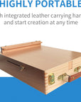 Wooden Tabletop Easel, Solid Wood Sketchbox Desktop Easel for Painting, Portable Art Drawing Easel for Beginners and Professionals