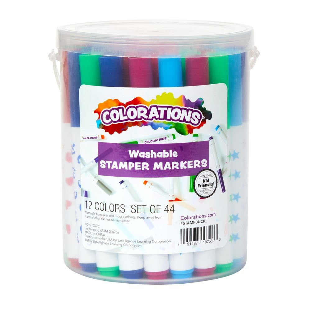 STAMPBUCK  Washable Marker Stamper Bucket (Pack of 44)