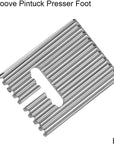 6Pack Twin Needle Double Needle with 2 PCS 9 Groove Pintuck Presser Foot 3 Size 2/90 3/90 4/90 by