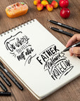 Calligraphy Pens,8 Size Calligraphy Pens for Writing,Brush Pens Calligraphy Set for Beginners, Hand Lettering Pens