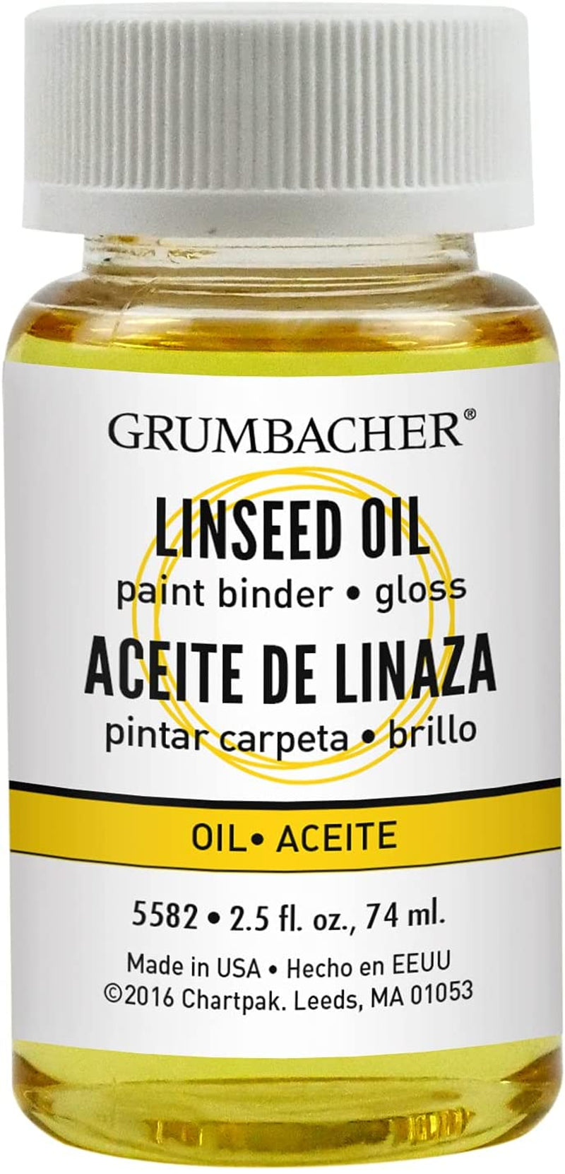 Linseed Oil Medium for Oil Paintings, 2-1/2 Oz. Jar, #5582, Original Version