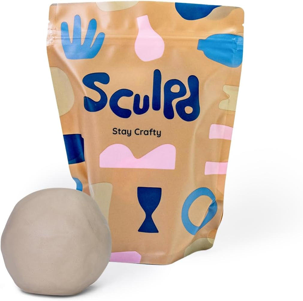 Air Dry Clay - Premium Sculpting &amp; Modeling Clay for Arts and Crafts - Self-Hardening Soft Clay for Adults, Teens, Kids Activities - Bulk Craft Supplies &amp; Art Materials (2.2Lbs Bulk Value Bag)