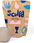 Air Dry Clay - Premium Sculpting & Modeling Clay for Arts and Crafts - Self-Hardening Soft Clay for Adults, Teens, Kids Activities - Bulk Craft Supplies & Art Materials (2.2Lbs Bulk Value Bag)