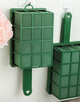 2 Pieces Floral Foam Cage with Floral Foam Flower Arrangement Foam Cage with Handle Rectangle Flower Foam Cage Holder for Fresh Flowers, Home Party Decoration, 11.8 X 4.9 X 3.1 Inches