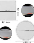 8 Pack Thick 4 Inches Resin Coaster Molds Set, 4 Pack round Coaster Silicone Molds + 4 Pack Square Coaster Resin Mold, Coaster Molds for Resin Casting