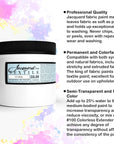 Jacquard Products White Textile Color Fabric Paint 8-Ounces - Bundled Brush Set