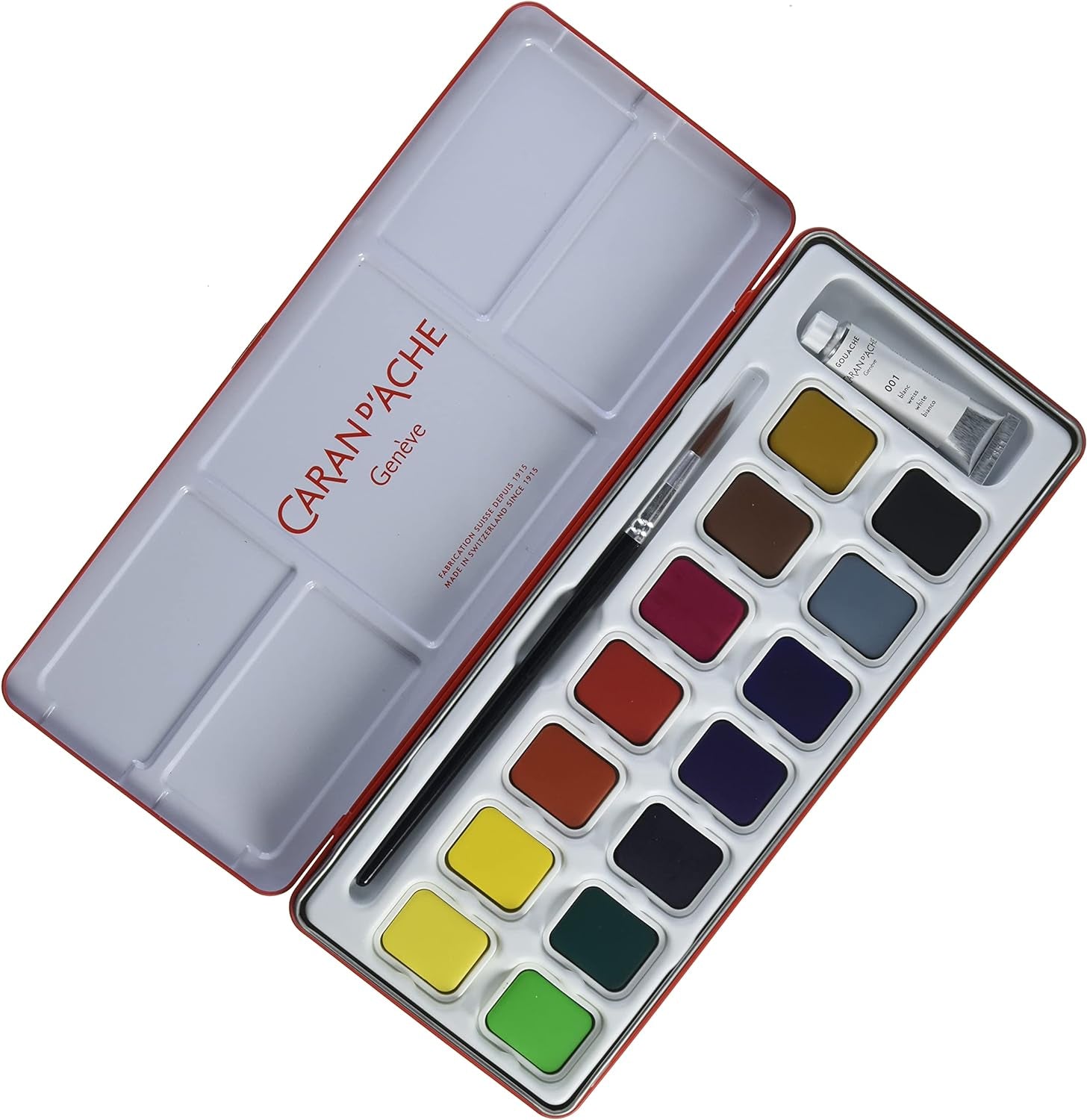 Gouache Studio 15 Assorted Colors Set in Metal Tin