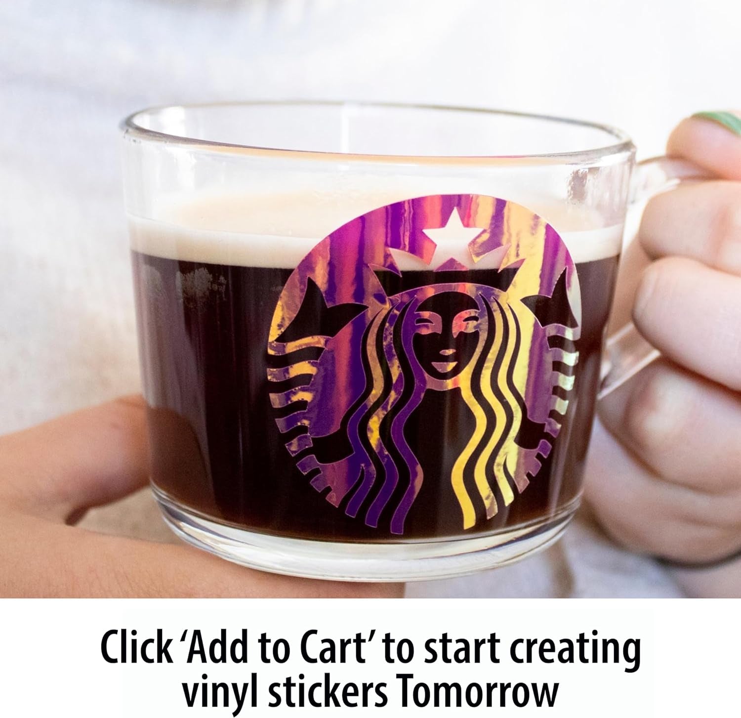 Holographic Vinyl Permanent Compatible with Cricut Joy [20 Pack, 5.5 X 12 Inch] Metallic Opal Vinyl Sheets [Opal, Rainbow/Silver, Pink, Blue/Green, Gold/Red] Strong Foil Adhesive Backed Holo Vinyl