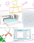 12 Sheets 7.5 Mil Mylar Sheet 12 X 12 Inch Milky Translucent PET Blank Stencil Making Sheet for Cricut, Silhouette, Cut Tool Template Material (7.5 Mil)