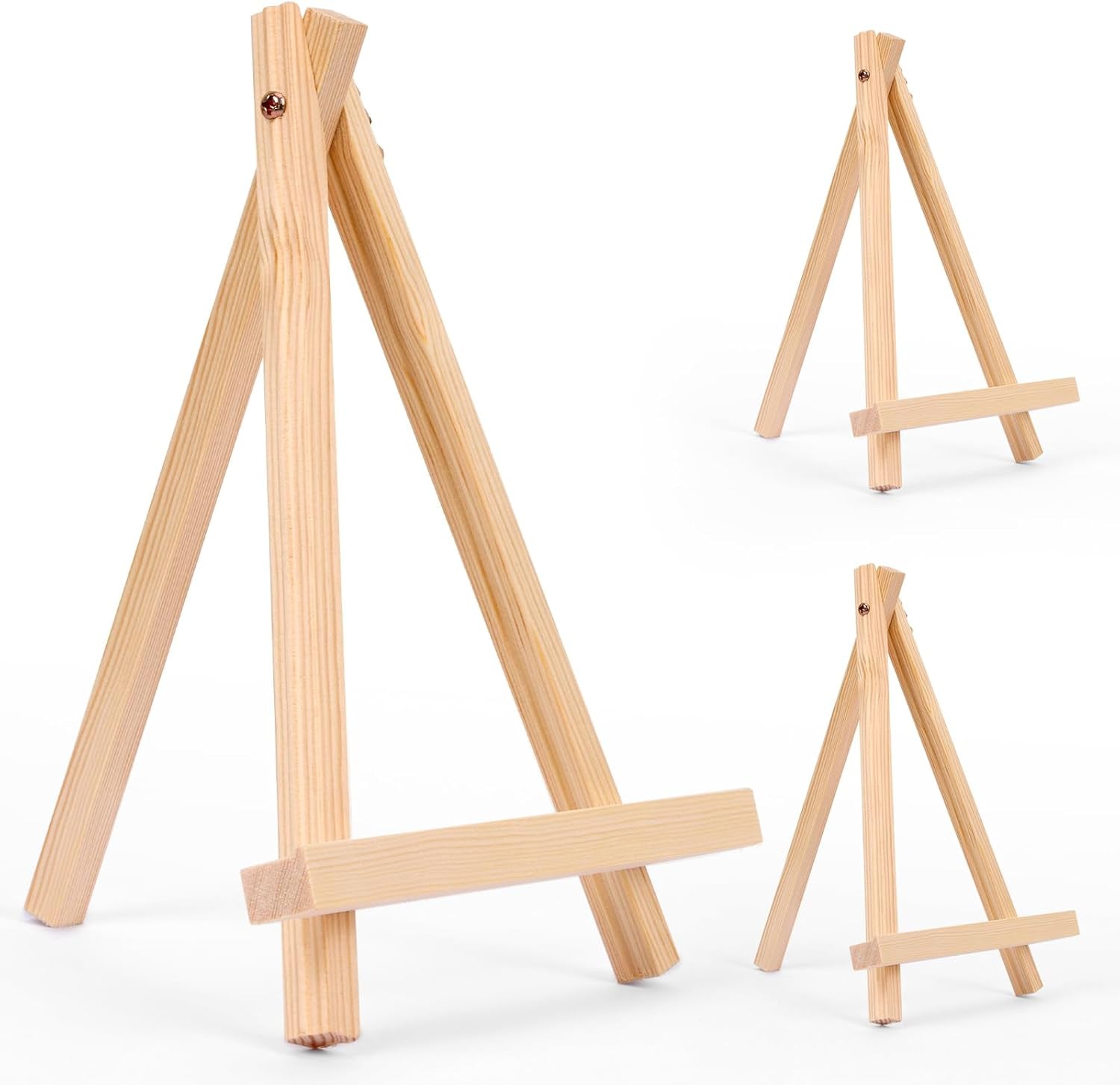 Easel for Painting, 9 Inches Easel Stands Set of 12, Tabletop Painting Canvas Tall Wood Display Easels Set of 12, Art Craft Painting Easel Stand for Artist Adults Students
